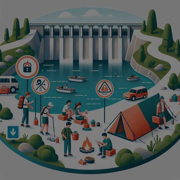 Quelles sont les précautions à prendre pour un camping près des barrages et réservoirs d'eau?